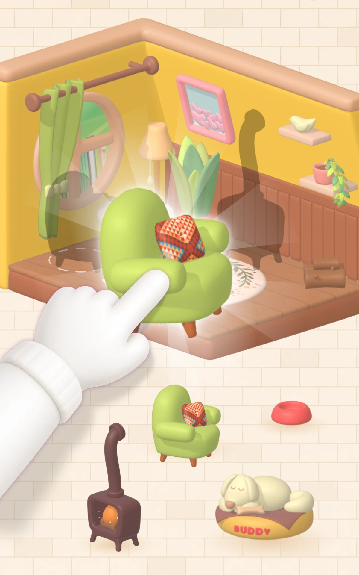Cozy Rooms 3D: Match Game screenshot
