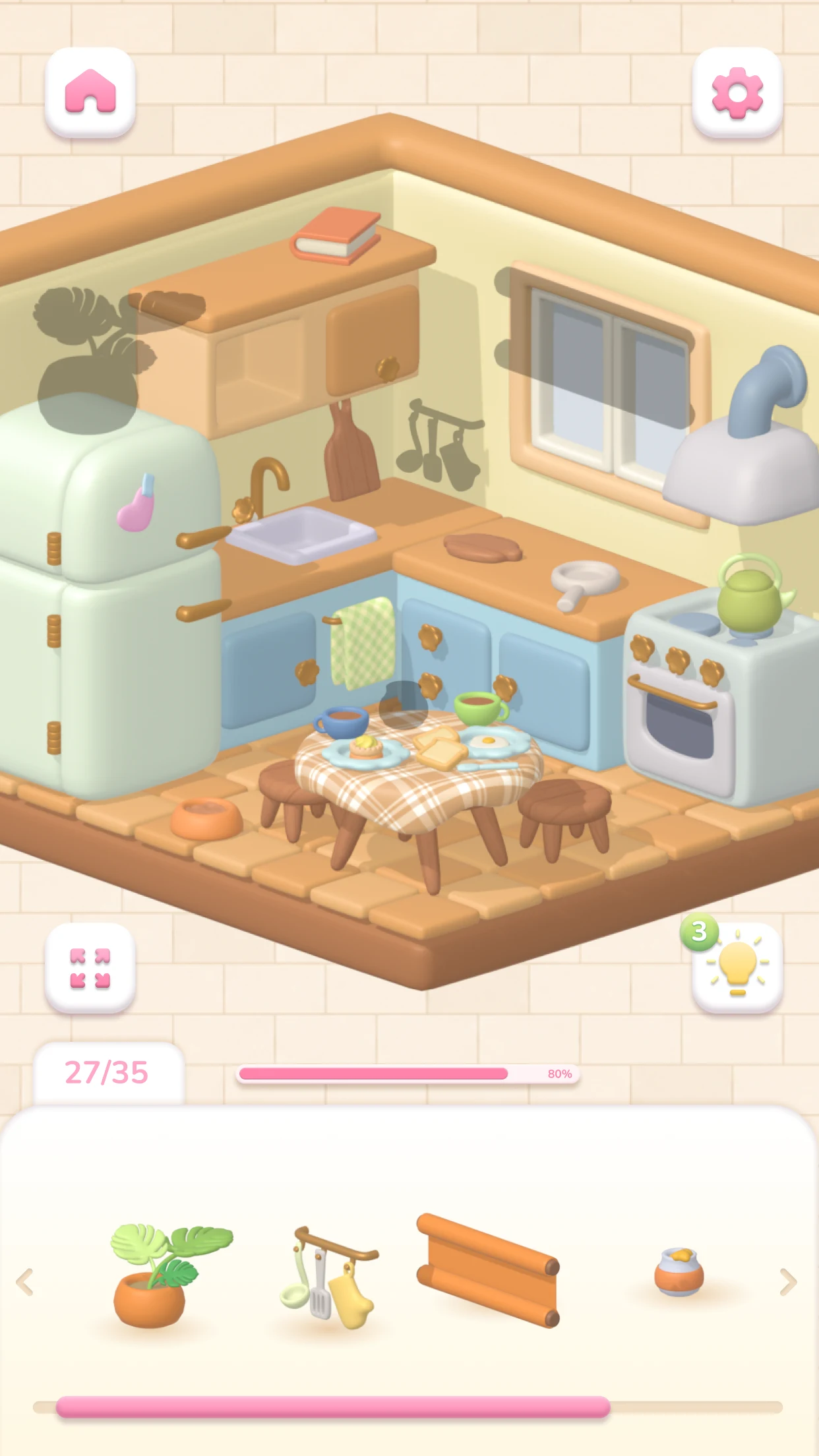 Cozy Rooms 3D: Match Game screenshot