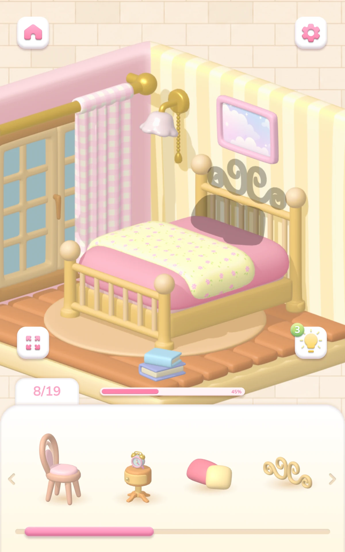 Cozy Rooms 3D: Match Game screenshot